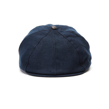 Goorin Bros. mr cohen linen gatsby flatcap Navy front view