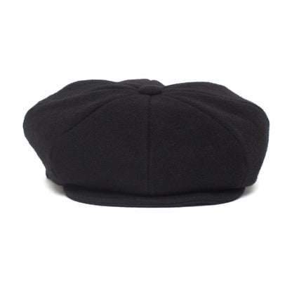 Goorin Bros. mr hammer wool blend gatsby flatcap Black front view