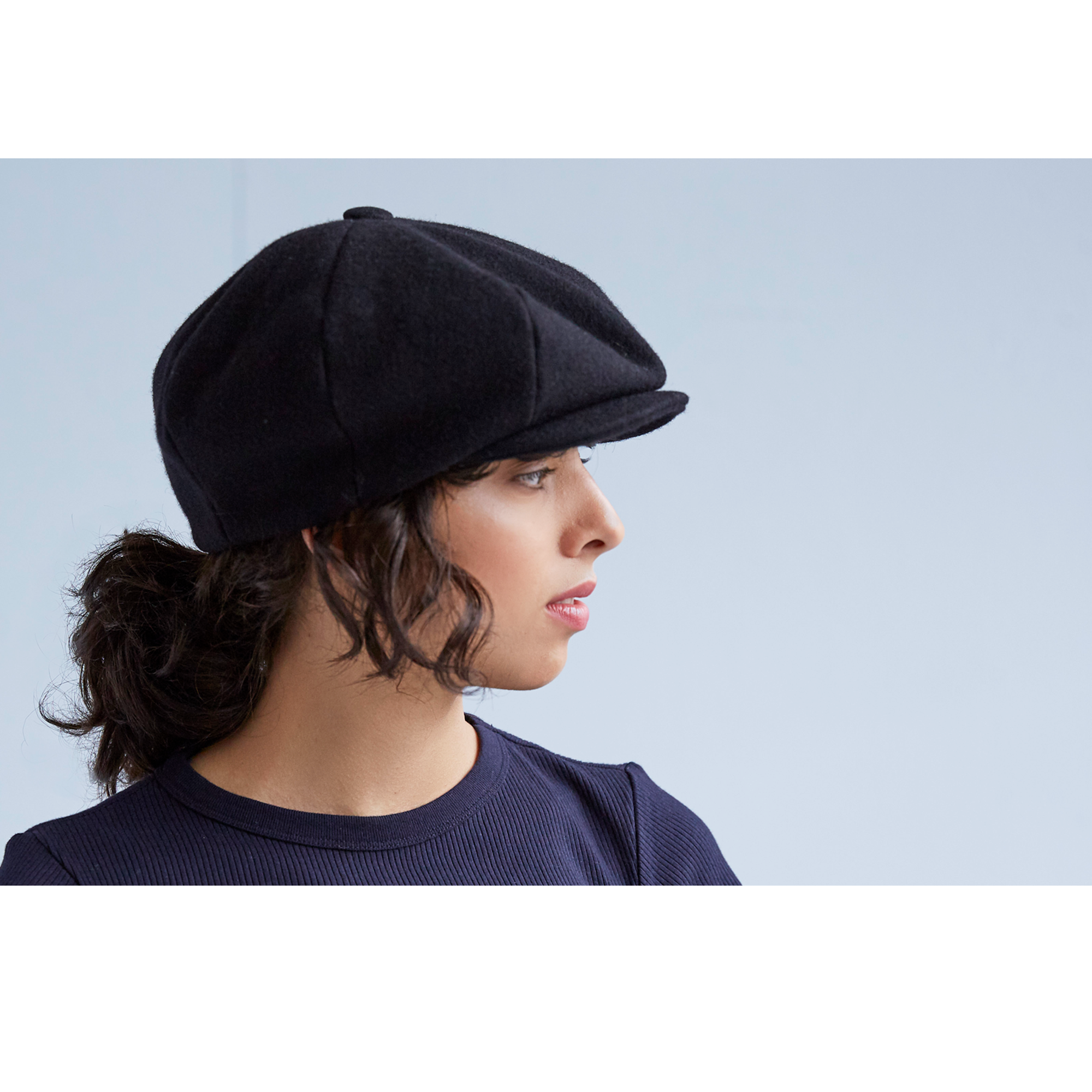Goorin Bros. mr hammer wool blend gatsby flatcap Black  womens styling