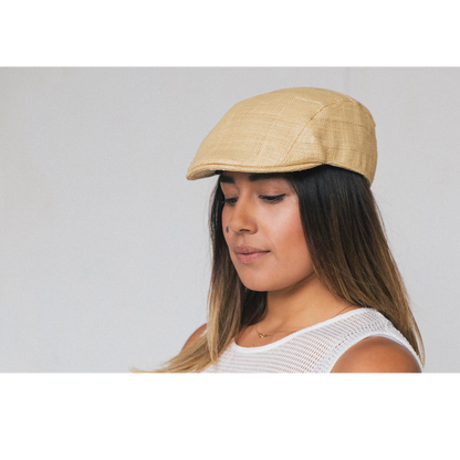 Goorin Bros. festival straw low profile ivy flatcap Natural  womens styling