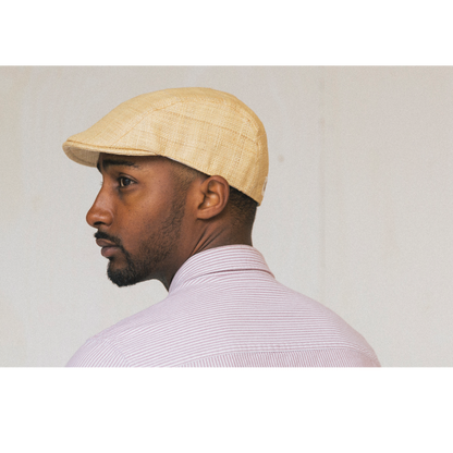Goorin Bros. festival straw low profile ivy flatcap Natural  mens styling