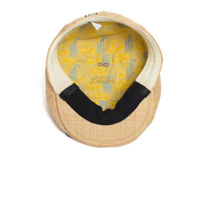 Goorin Bros. festival straw low profile ivy flatcap Natural under view