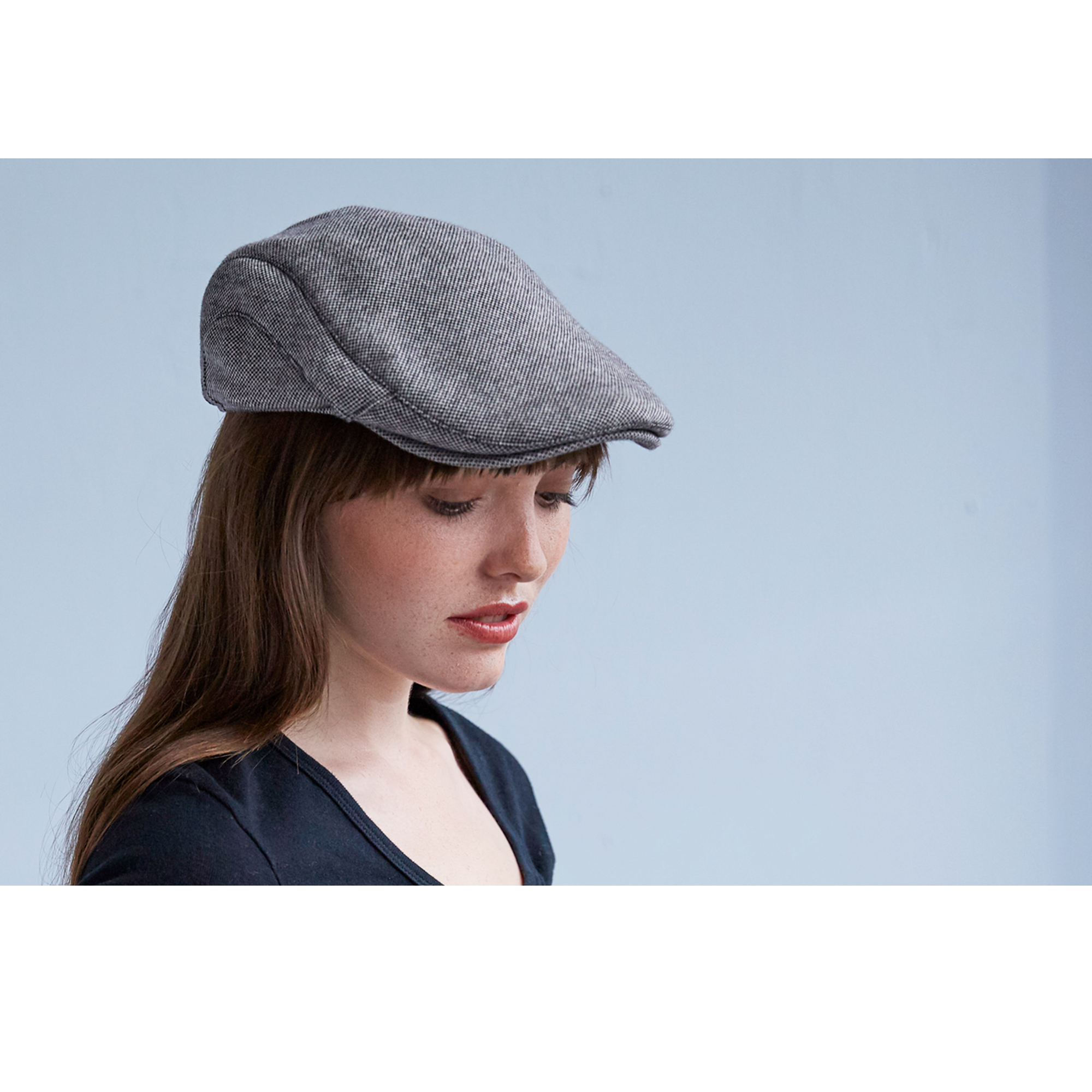 Goorin Bros. leftare peter polyester low profile ivy with ear flaps flatcap Black  womens styling
