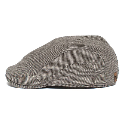 Goorin Bros. leftare peter polyester low profile ivy with ear flaps flatcap Black side view