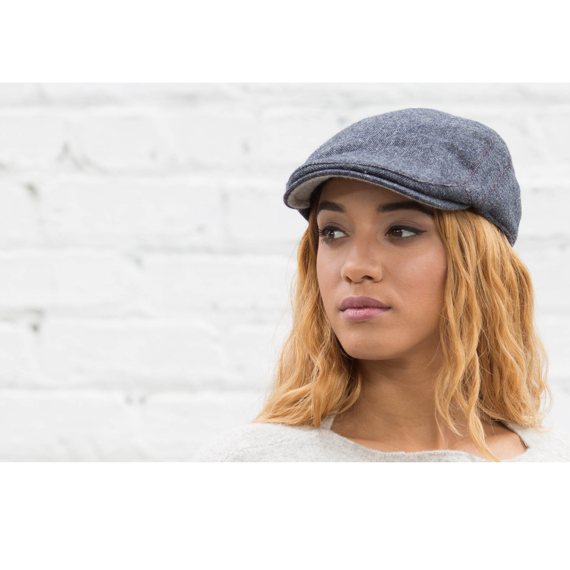 Goorin Bros. liam locke wool blend low profile ivy flatcap Navy  womens styling