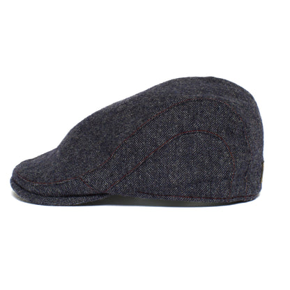Goorin Bros. liam locke wool blend low profile ivy flatcap Navy side view