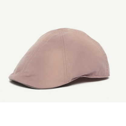 Goorin Bros. top three cotton duckbill ivy flatcap Back label Pink left side view