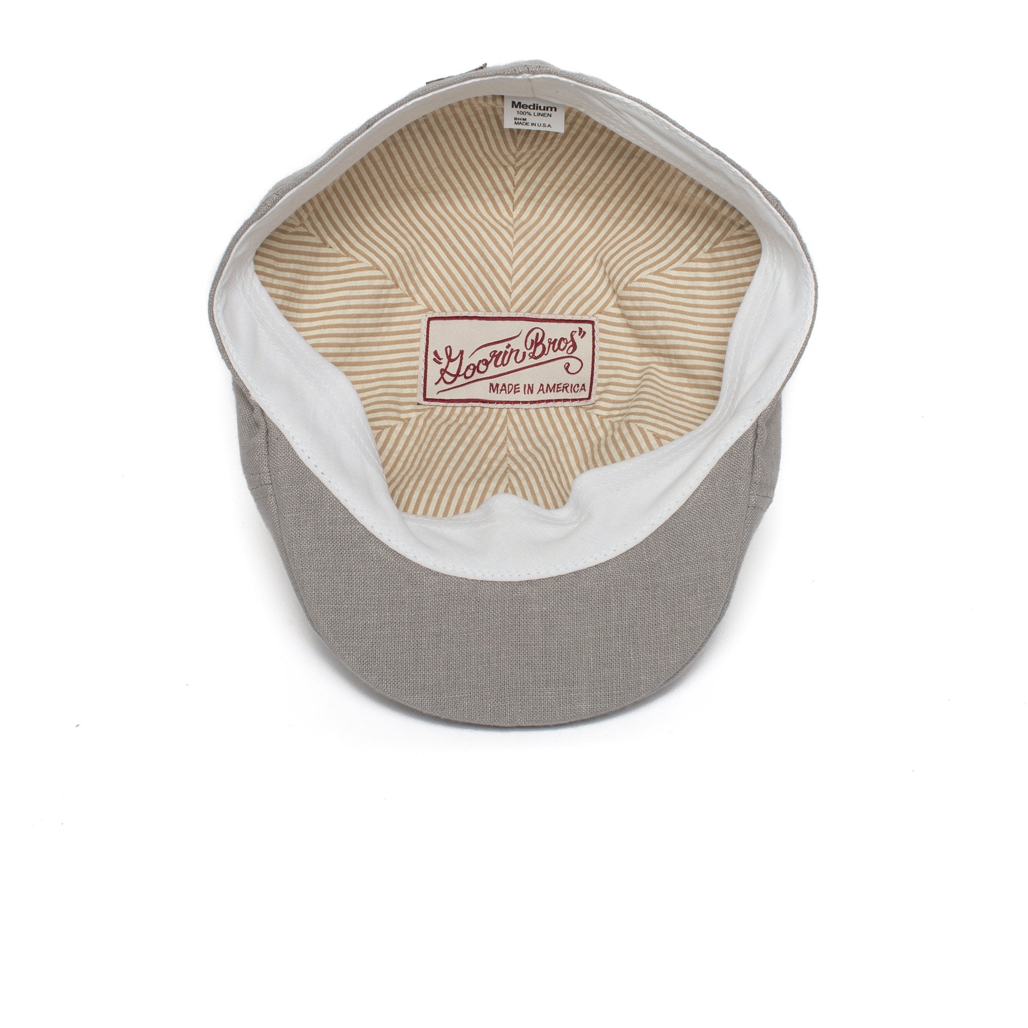 Goorin Bros. lacey underall linen duckbill ivy flatcap Grey under view