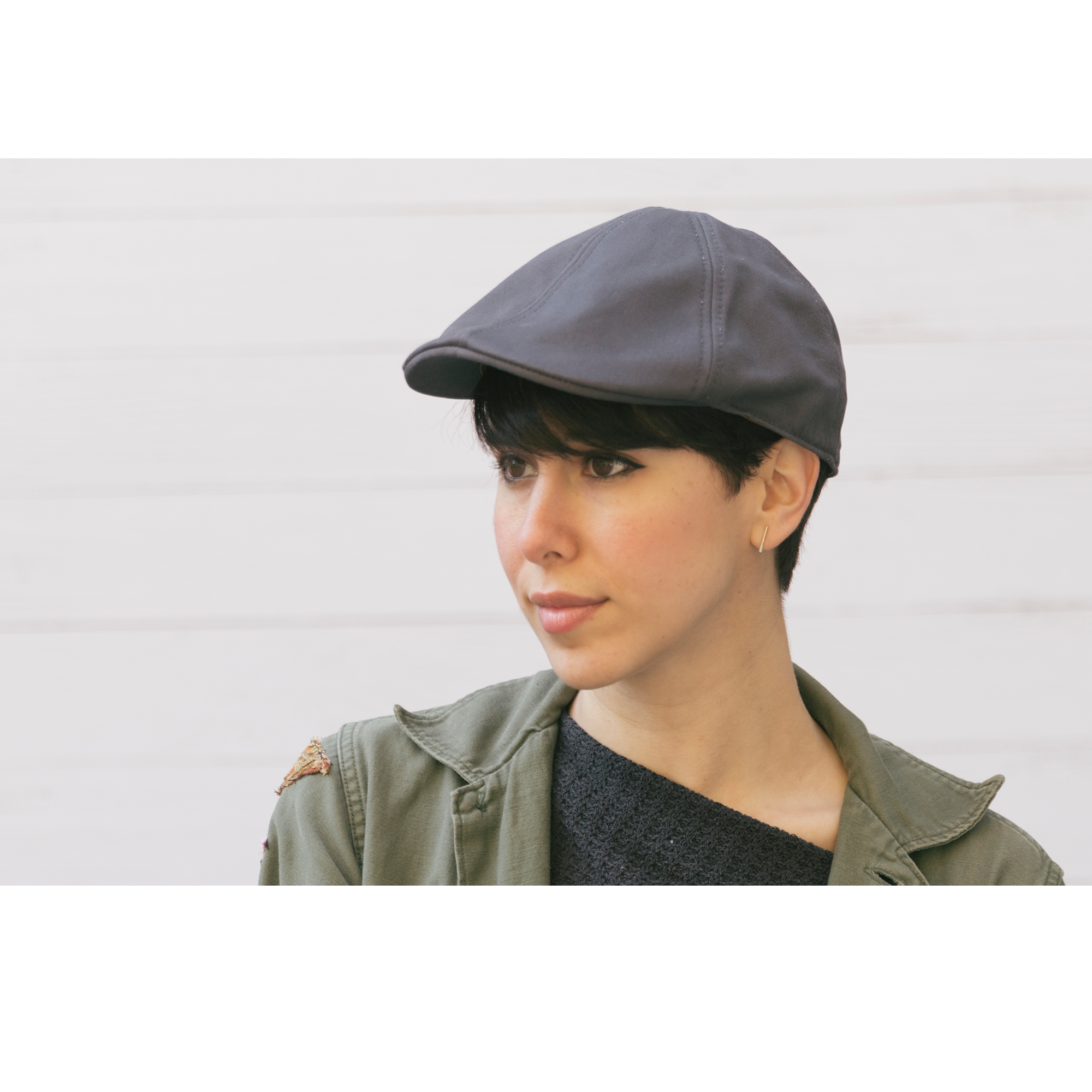 Goorin Bros. the one cotton duckbill ivy flatcap Grey  womens styling