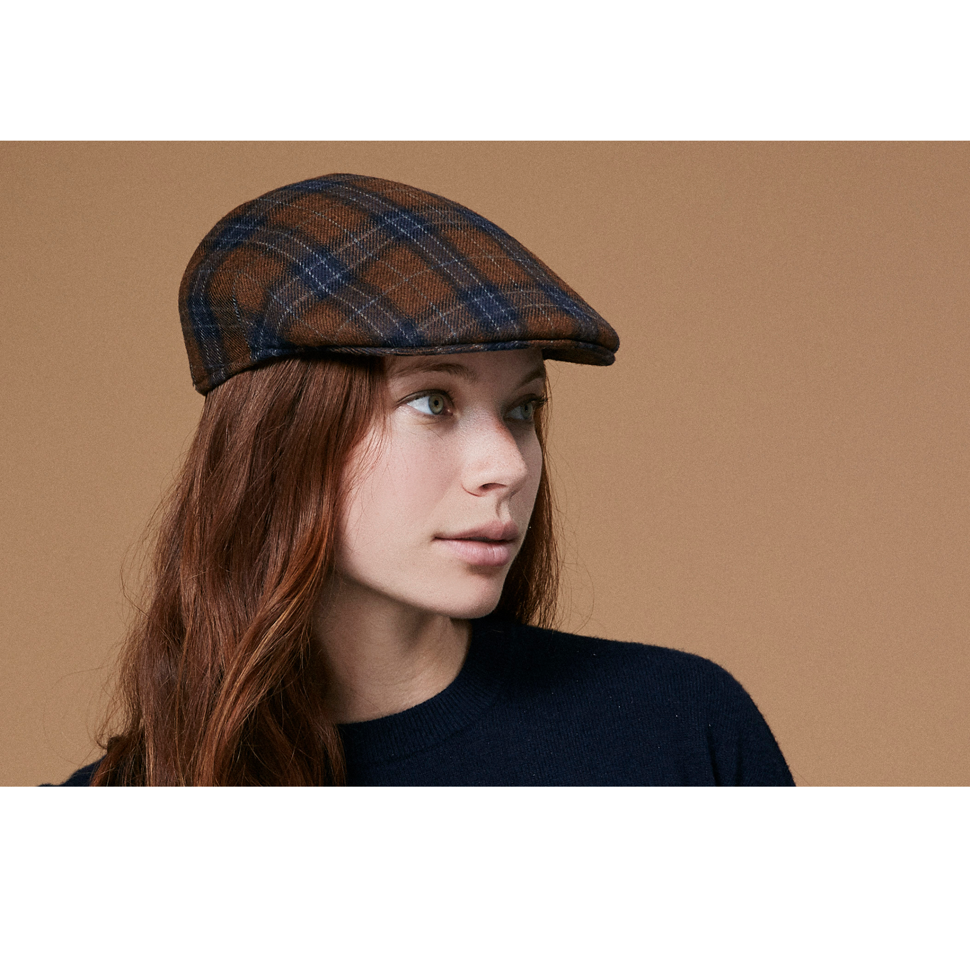 Goorin Bros. sergio alioto wool blend 5 point ivy flatcap Brown  womens styling