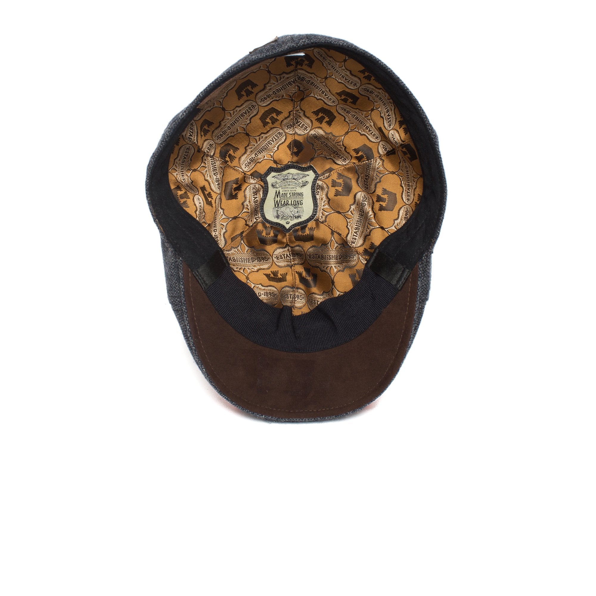 Goorin Bros. west wool blend 6 panel ivy flatcap Navy under view