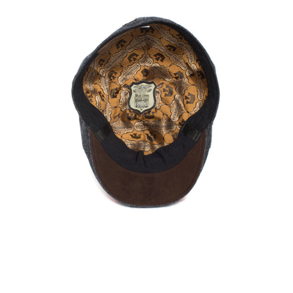 Goorin Bros. west wool blend 6 panel ivy flatcap Navy under view