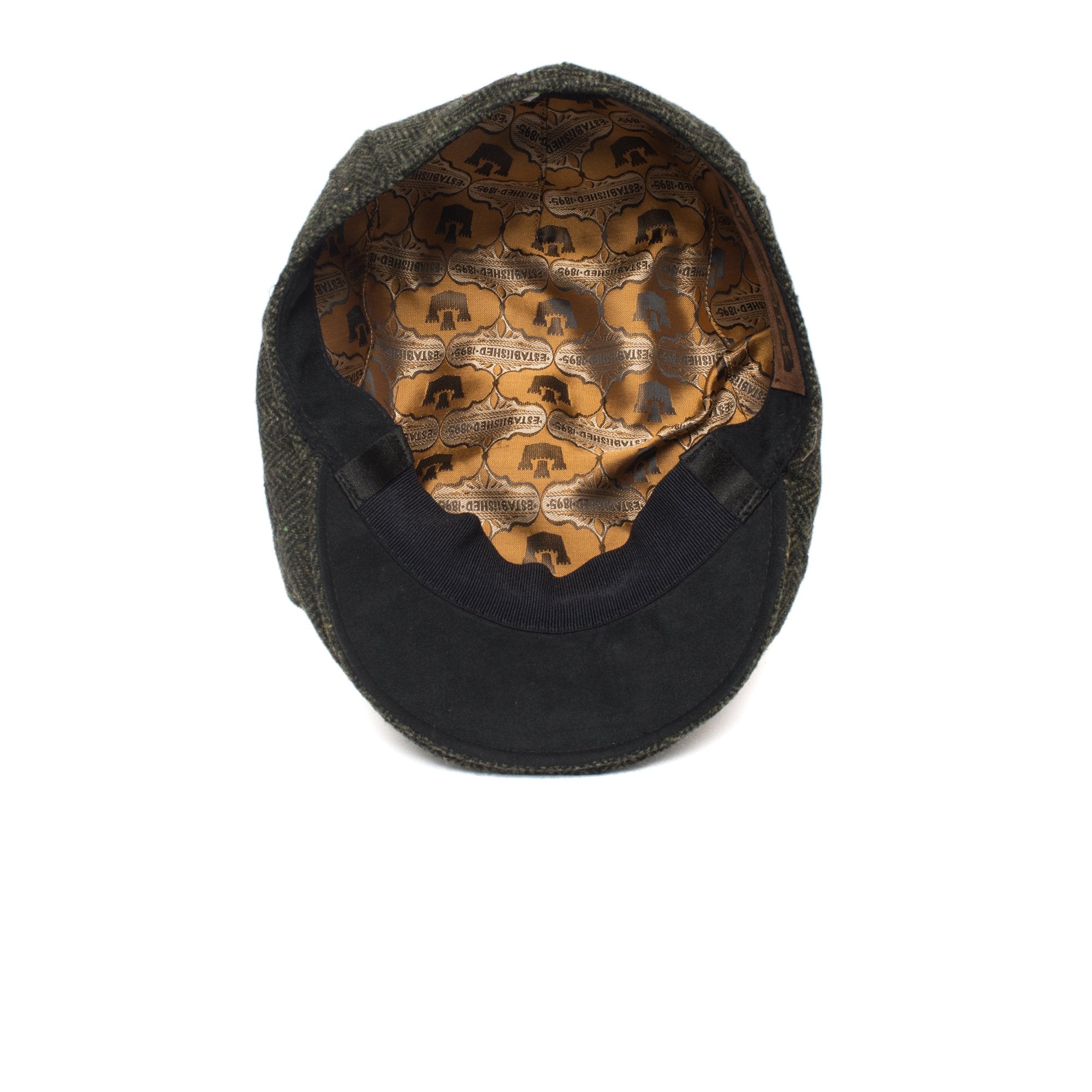 Goorin Bros. east wool blend low profile ivy flatcap Forest under view
