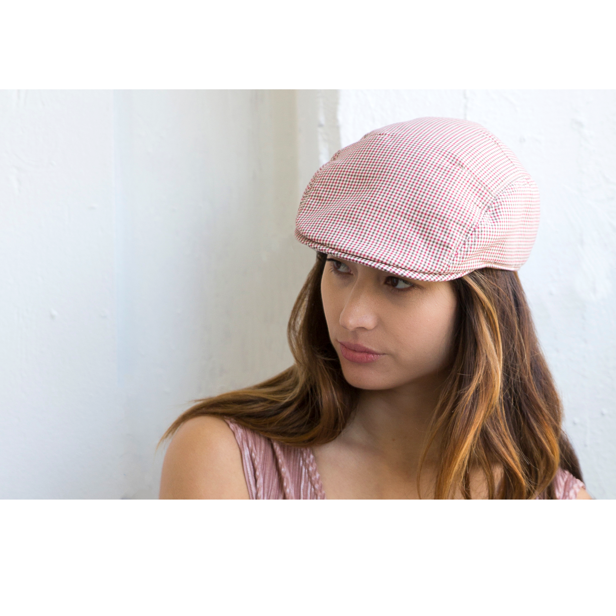 Goorin Bros. the everyday cotton 3 panel ivy flatcap Red  womens styling