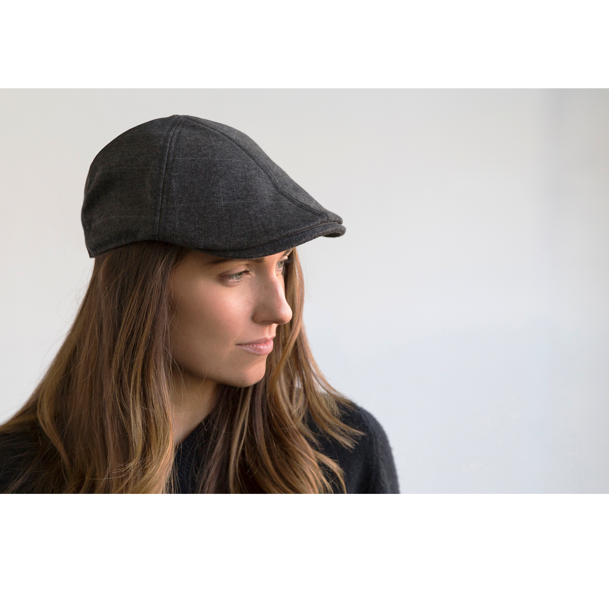Goorin Bros. The Necessity Charcoal Duckbill Ivy womens styling