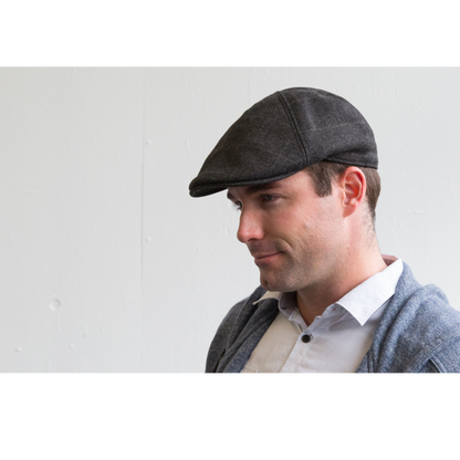Goorin Bros. the necessity polyester 5 panel ivy flatcap Charcoal  mens styling