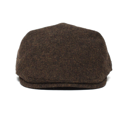 Goorin Bros. out of range polyester low profile ivy flatcap Brown front view