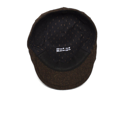 Goorin Bros. out of range polyester low profile ivy flatcap Brown under view