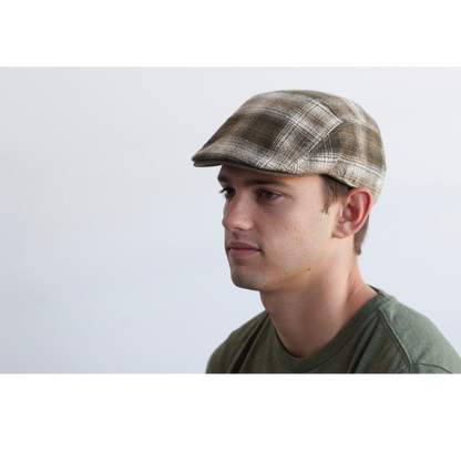 Goorin Bros. white caps cotton low profile ivy flatcap Olive  mens styling