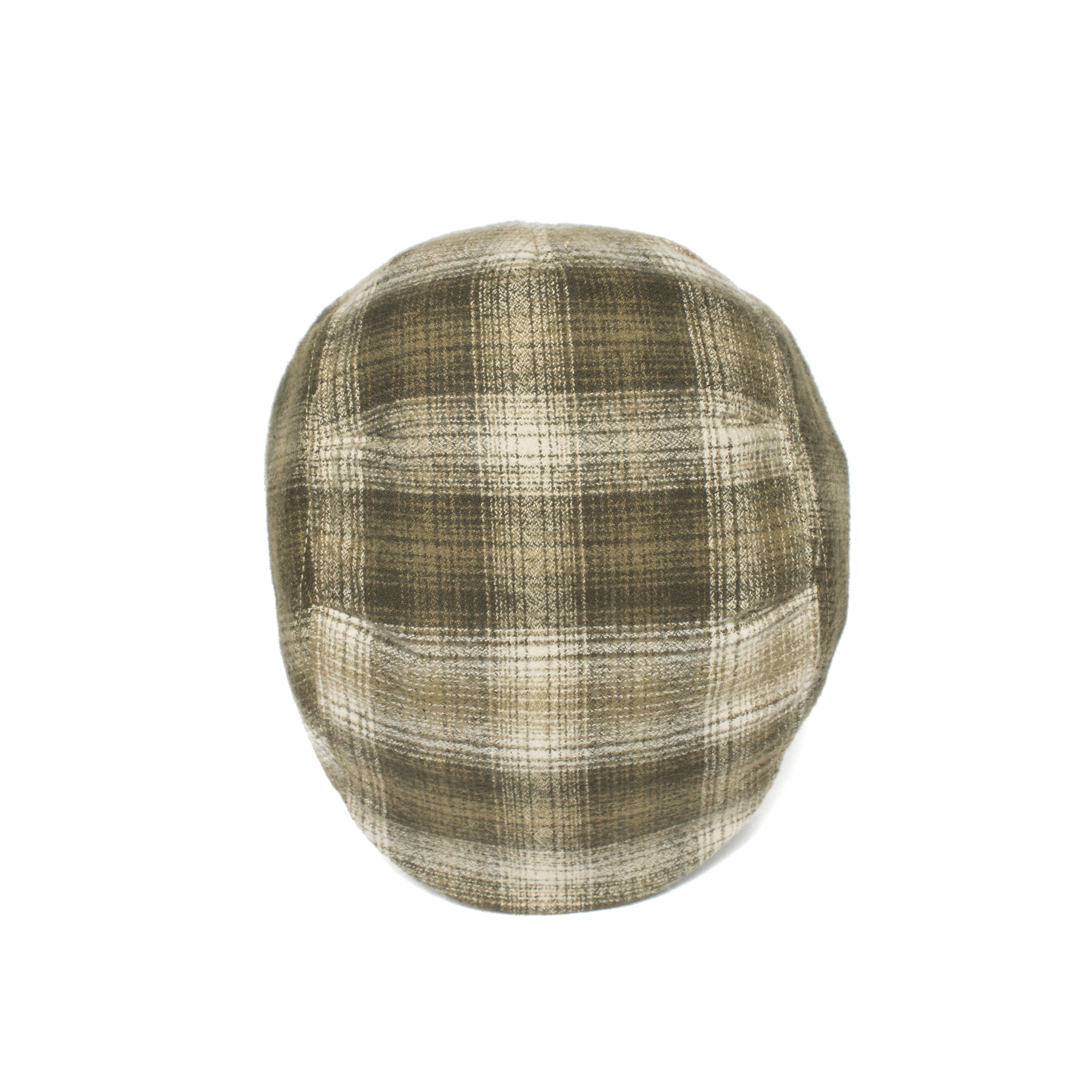 Goorin Bros. white caps cotton low profile ivy flatcap Olive top view