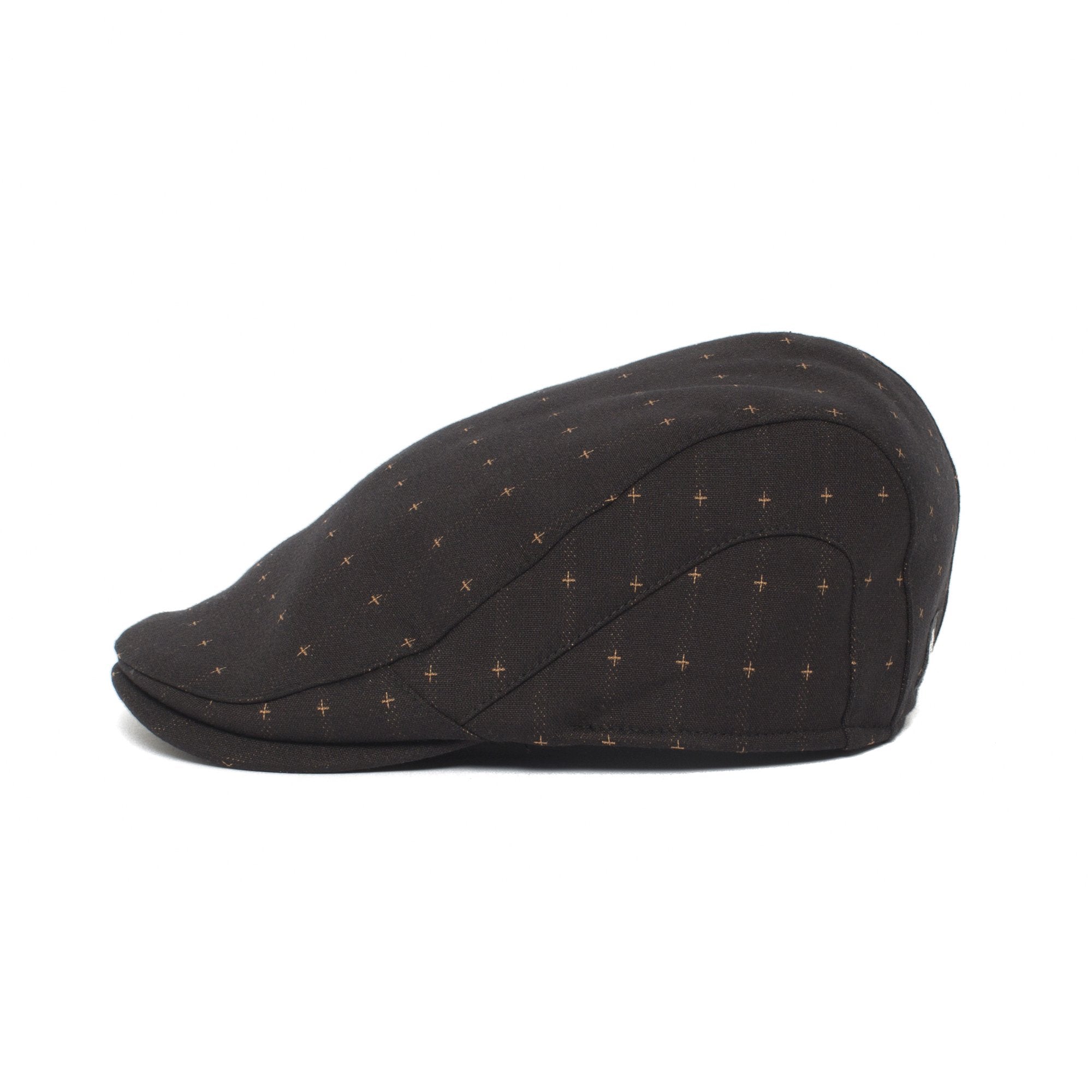 Goorin Bros. slo joe polyester low profile ivy flatcap Brown side view