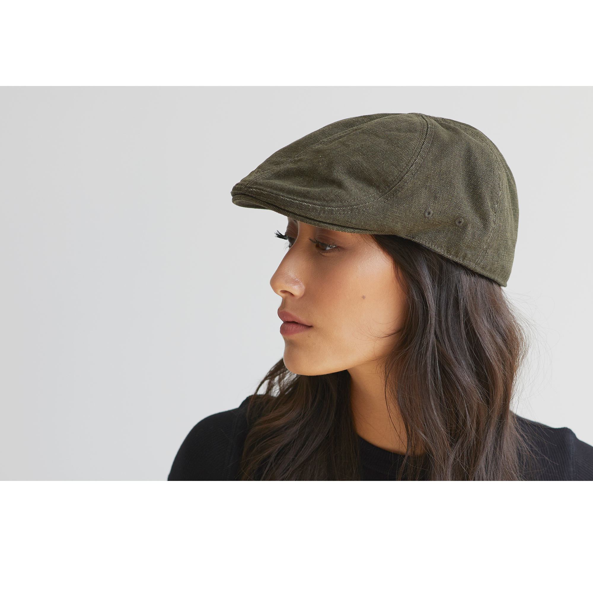 Goorin Bros. society street cotton halo ivy flatcap Black  womens styling