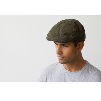 Goorin Bros. society street cotton halo ivy flatcap Black  mens styling