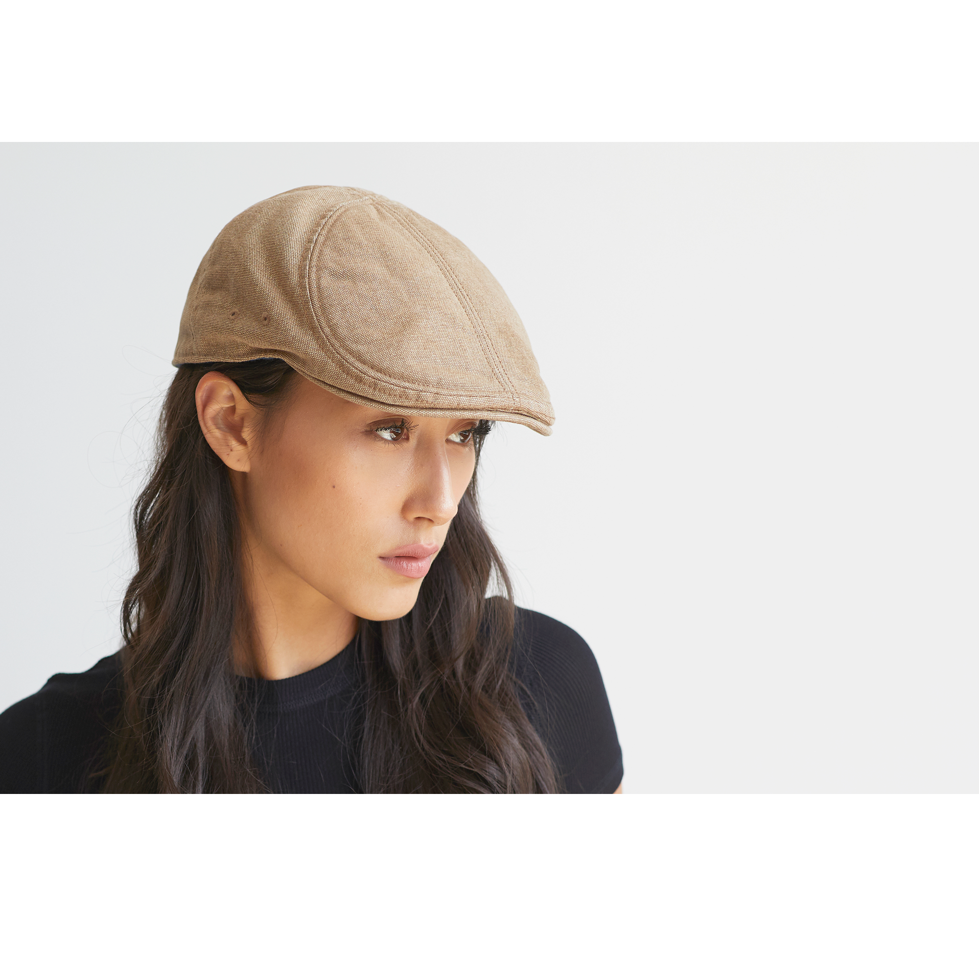 Goorin Bros. society street cotton halo ivy flatcap Tan  womens styling