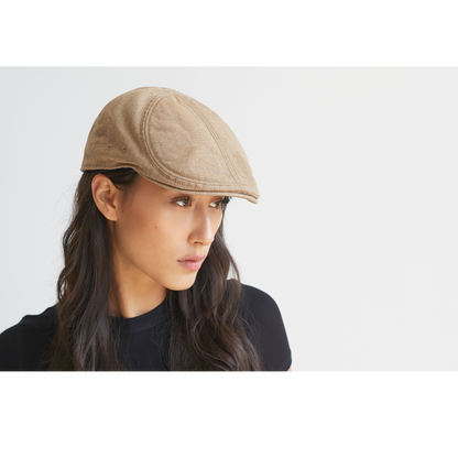 Goorin Bros. society street cotton halo ivy flatcap Tan  womens styling
