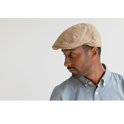 Goorin Bros. society street cotton halo ivy flatcap Tan  mens styling
