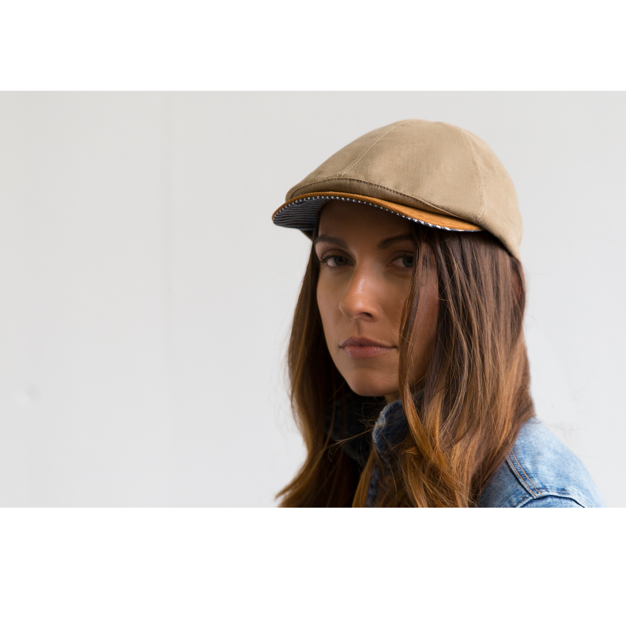 Goorin Bros. swampy cotton 6 panel ivy flatcap Natural  womens styling