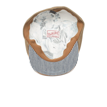 Goorin Bros. swampy cotton 6 panel ivy flatcap Natural under view