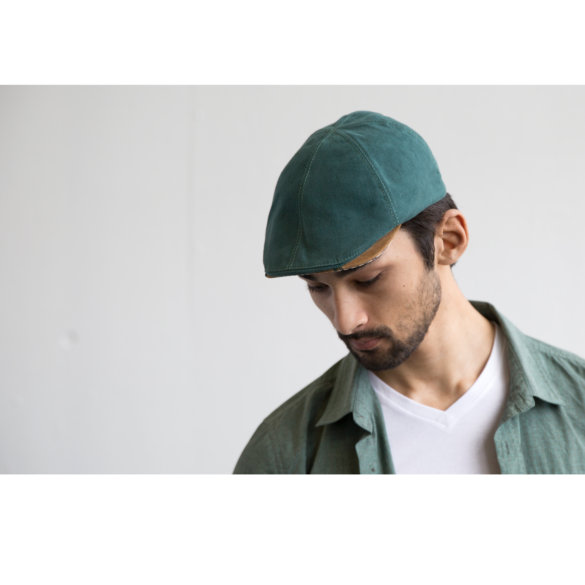 Goorin Bros. swampy cotton 6 panel ivy flatcap Teal  mens styling