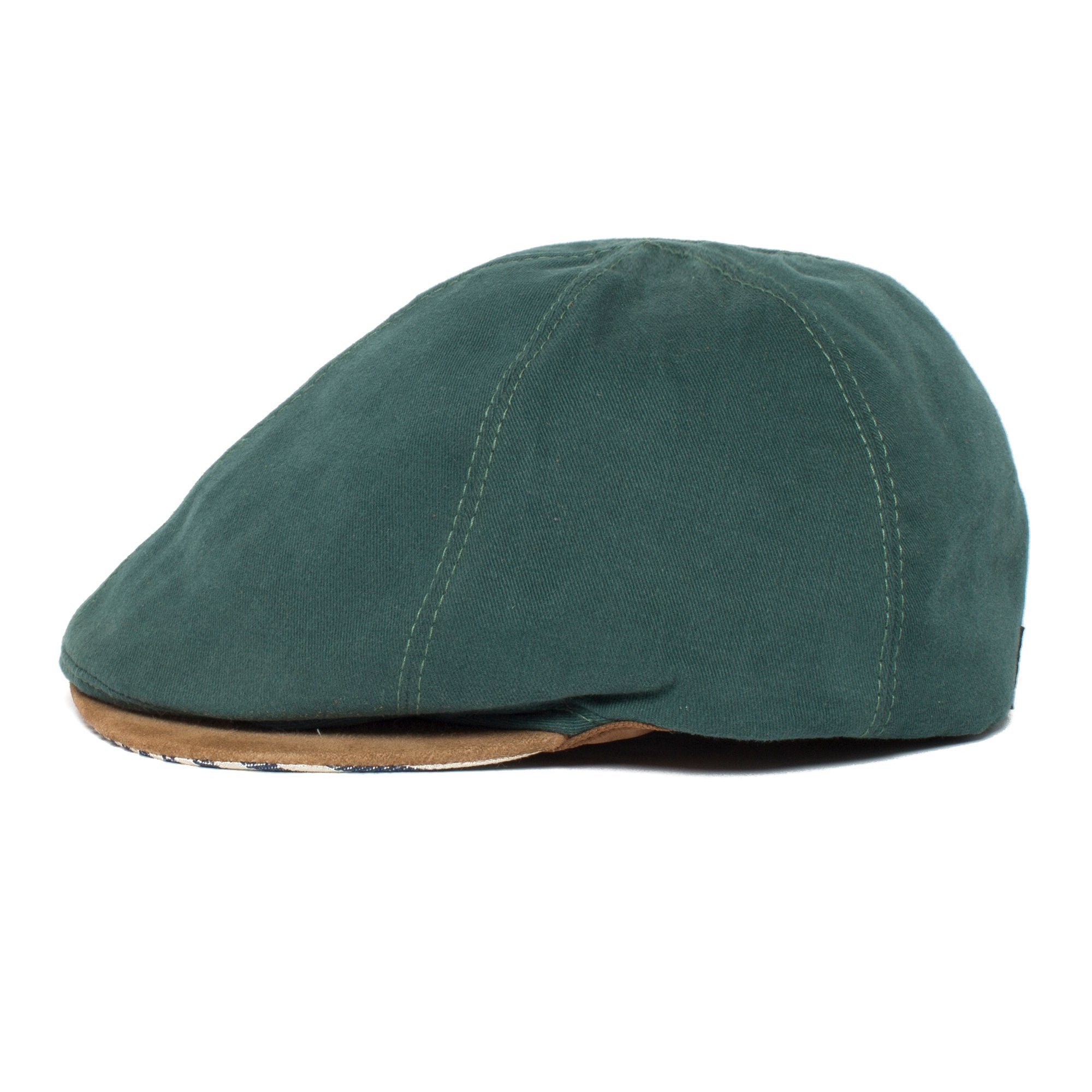 Goorin Bros. swampy cotton 6 panel ivy flatcap Teal side view