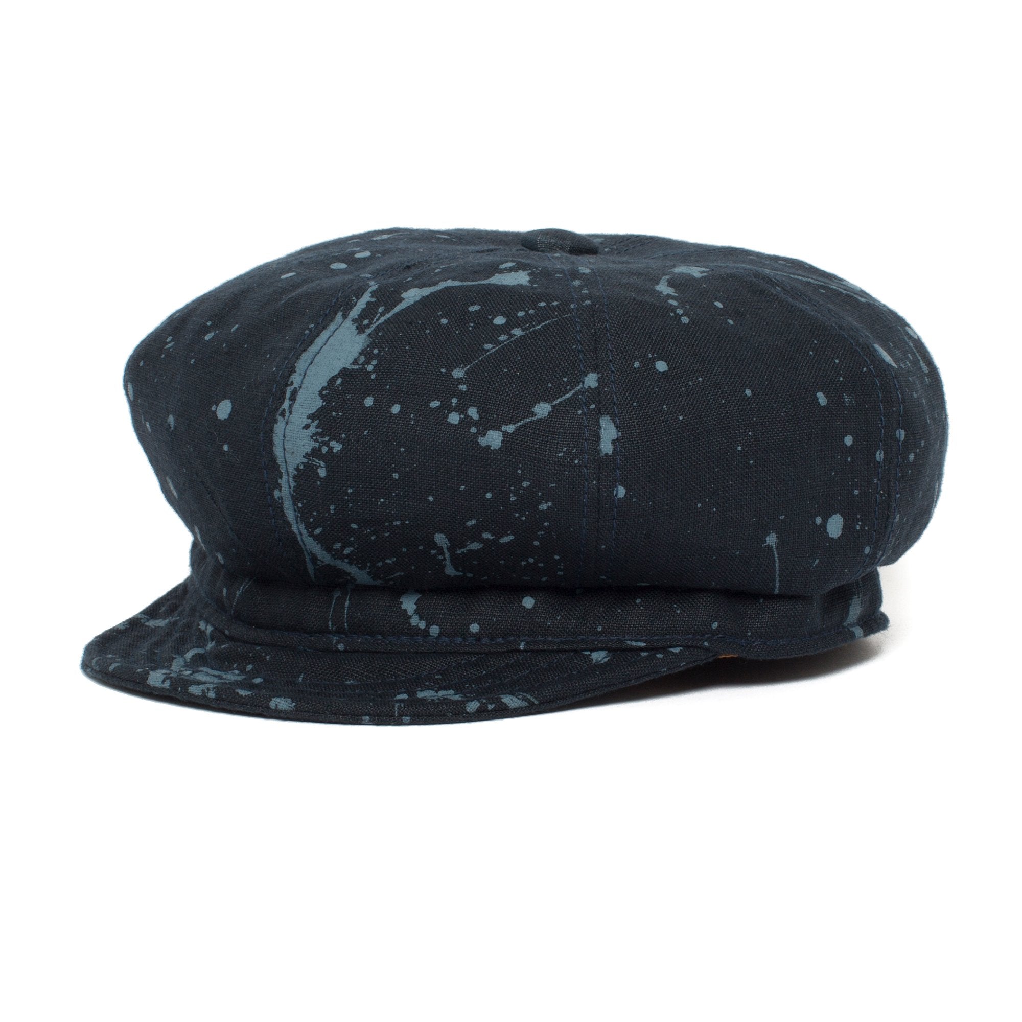 Goorin Bros. end of the world linen cabbie Navy left side view