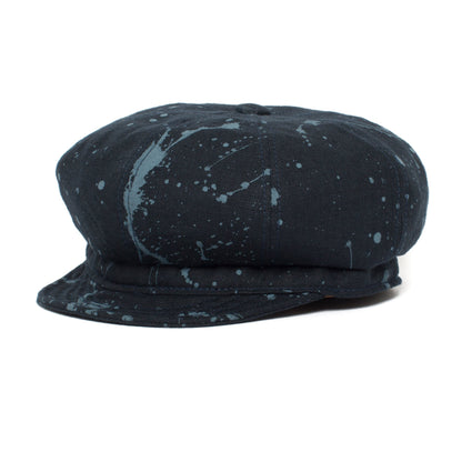 Goorin Bros. end of the world linen cabbie Navy left side view