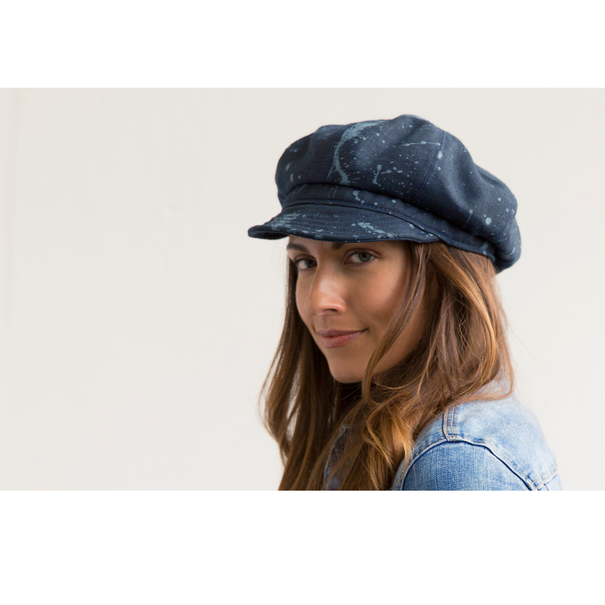 Goorin Bros. End of the World Navy Cabbie womens styling