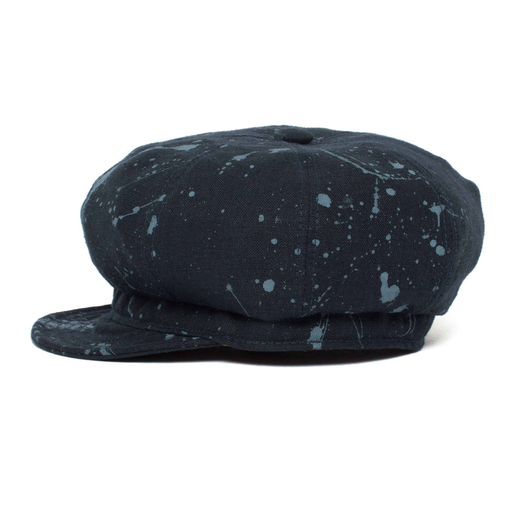 Goorin Bros. end of the world linen cabbie Navy side view