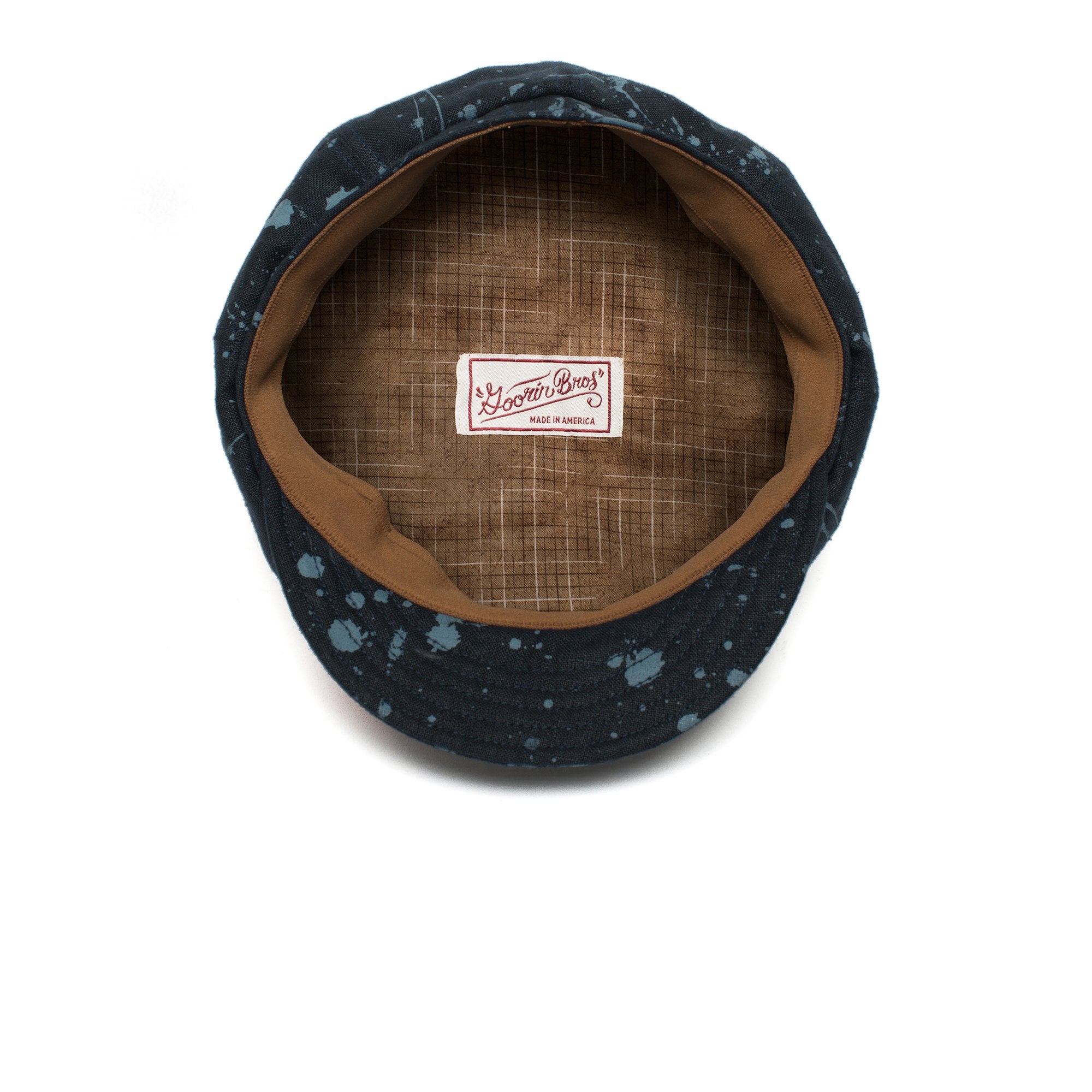 Goorin Bros. end of the world linen cabbie Navy under view