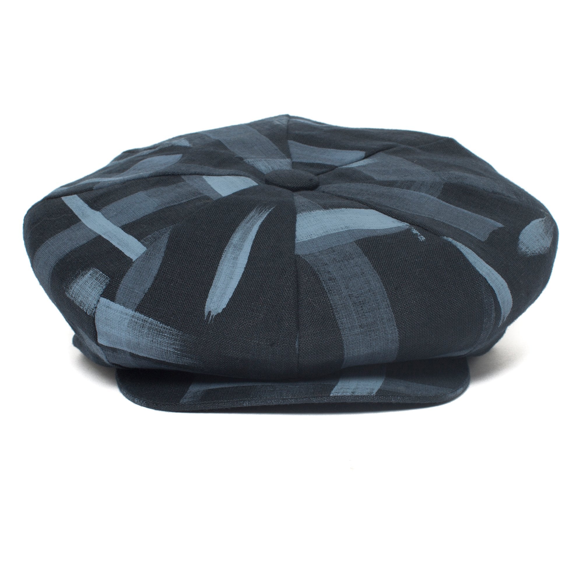 Goorin Bros. frenchmen linen gatsby flatcap Navy front view
