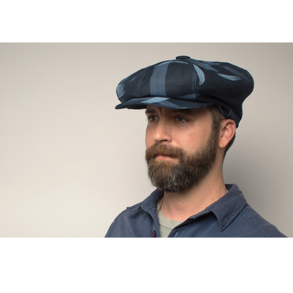 Goorin Bros. frenchmen linen gatsby flatcap Navy  mens styling