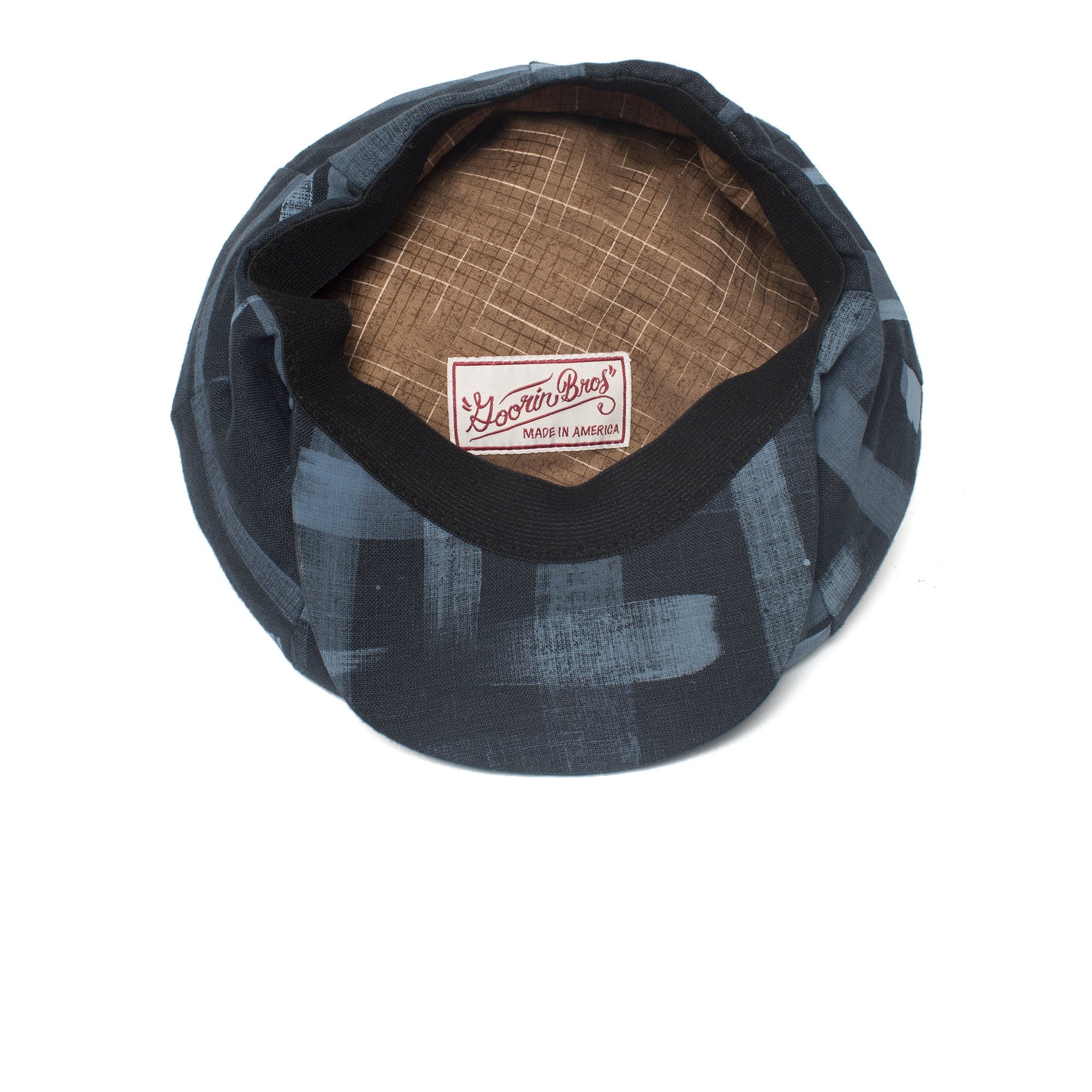 Goorin Bros. frenchmen linen gatsby flatcap Navy under view