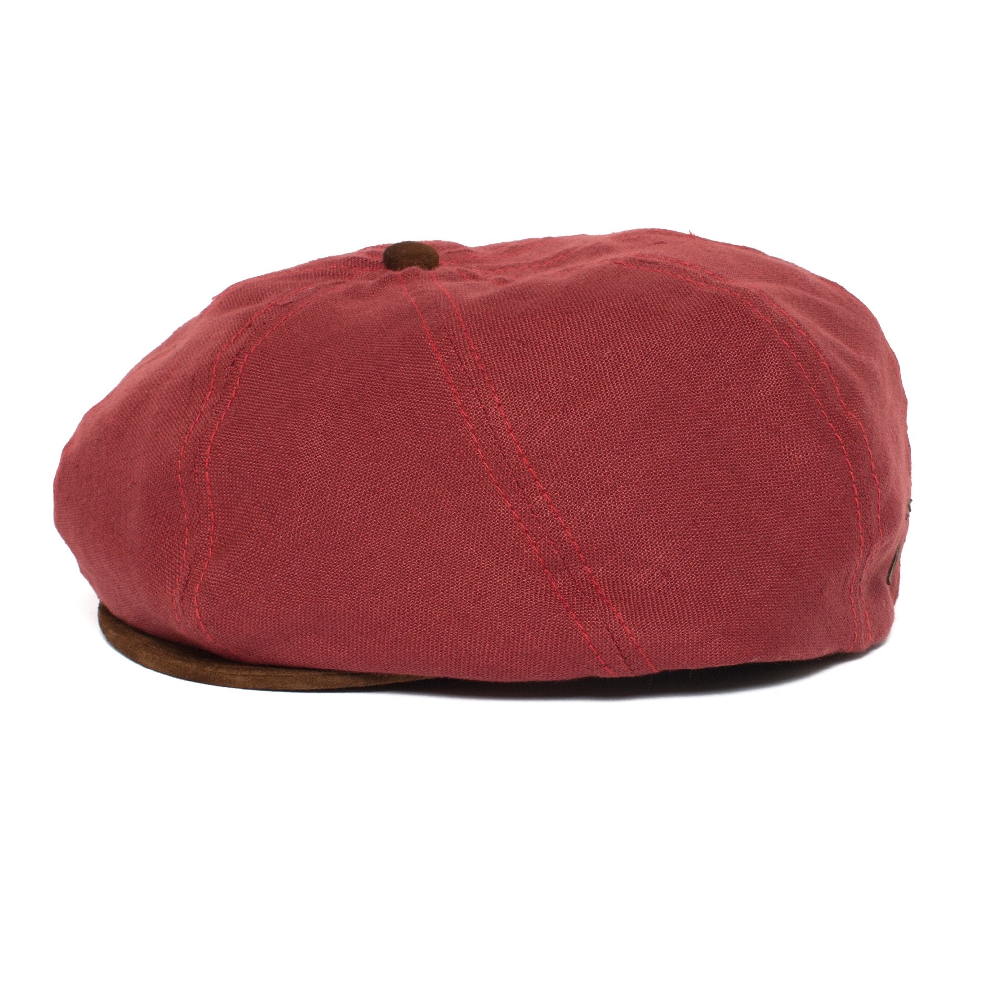 Goorin Bros. magazine linen gatsby flatcap Red side view