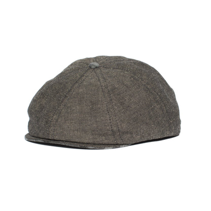 Goorin Bros. breakwater bay linen gatsby flatcap Black left side view