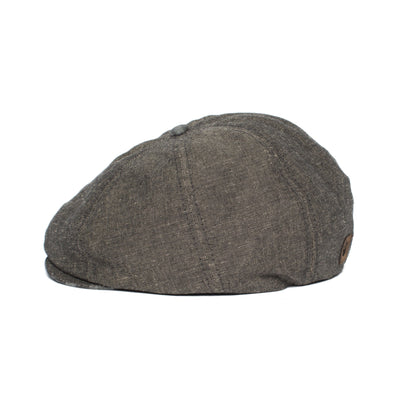 Goorin Bros. breakwater bay linen gatsby flatcap Black side view