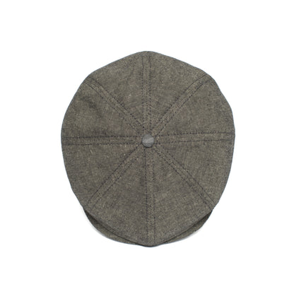 Goorin Bros. breakwater bay linen gatsby flatcap Black top view