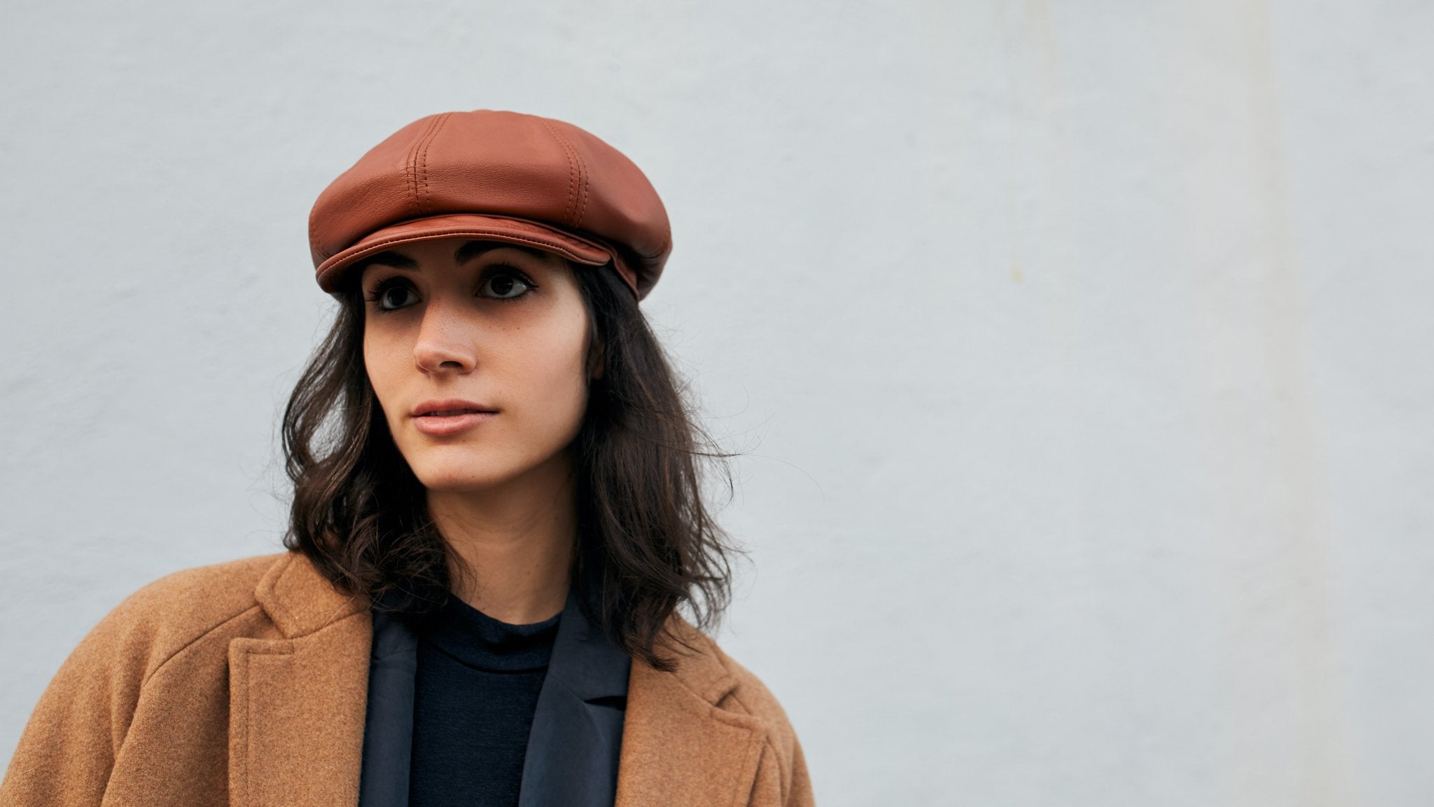 Goorin Bros. shortstack leather ivy flatcap Whiskey Lifestyle Womens