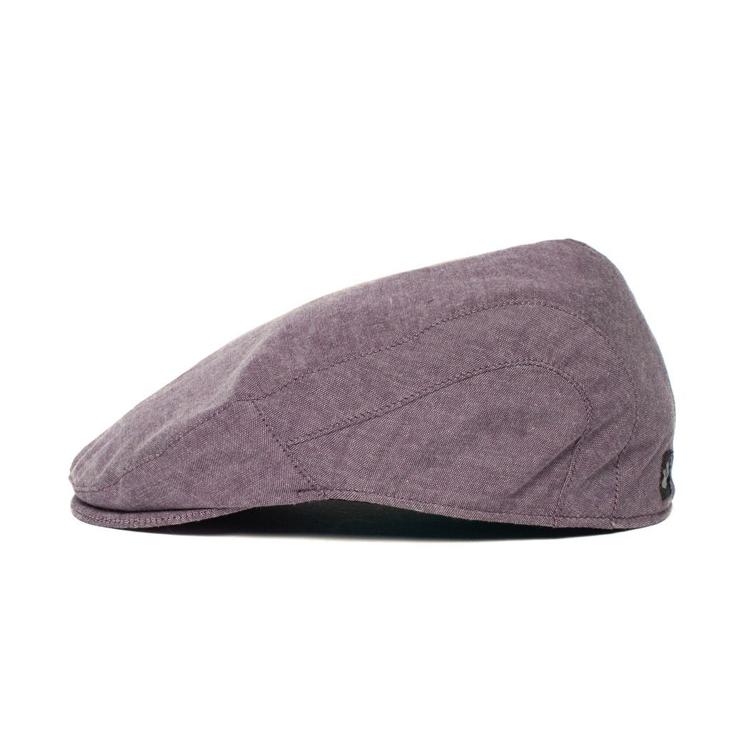 Goorin Bros. thunder roll cotton ivy flatcap Burgundy side view
