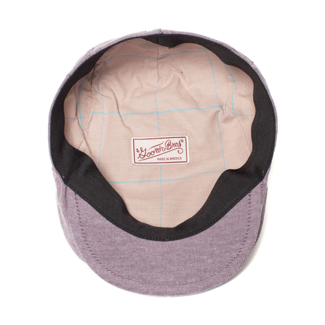 Goorin Bros. thunder roll cotton ivy flatcap Burgundy under view