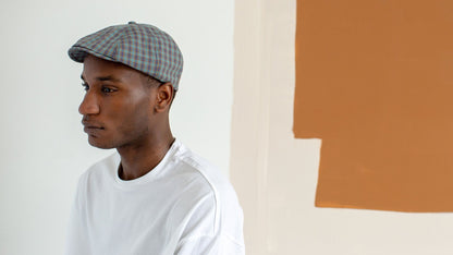 Goorin Bros. snappy dresser cotton gatsby flatcap Teal hero shot on male model